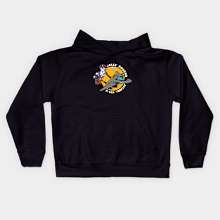 F-14 Tomcat - Jolly Rogers F14A Tomcat - Clean Style Kids Hoodie